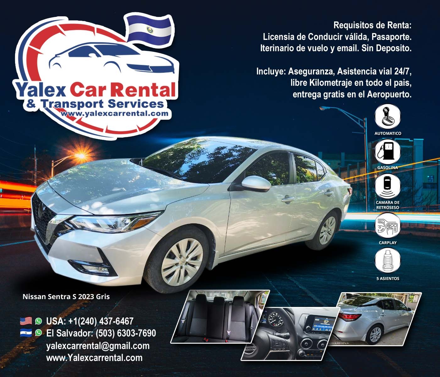 Nissan Sentra S Gray 2023 (P10628B)